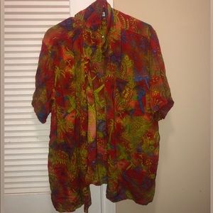 Tropical flower shirt